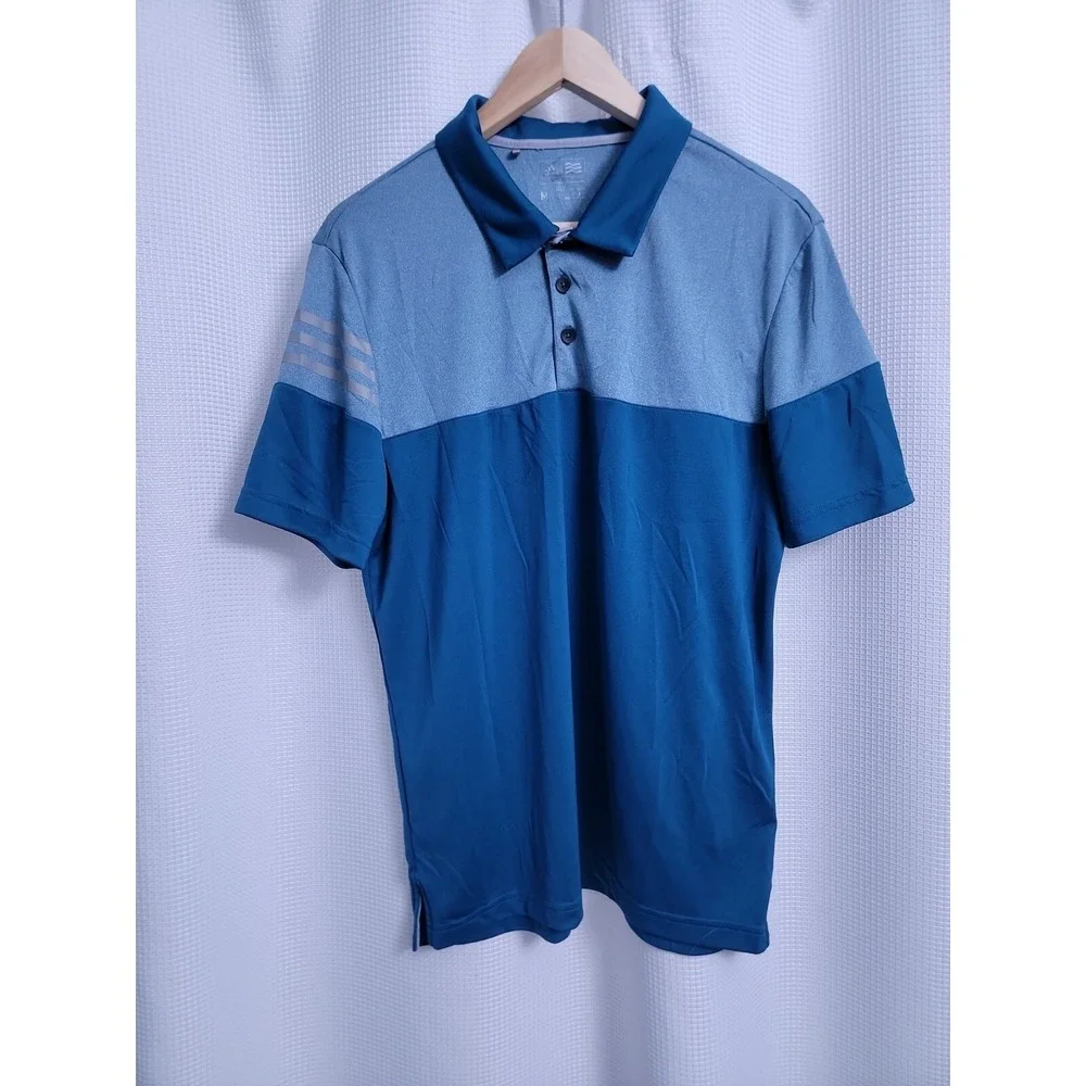 2-- Adidas SS Golf Polo Shirts Mens size MEDIUM